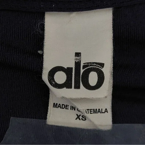 Alo Women's Yoga Active Gym Golf Performance Polo Shirt Royal Blue Size XS EUC - Picture 7 of 8